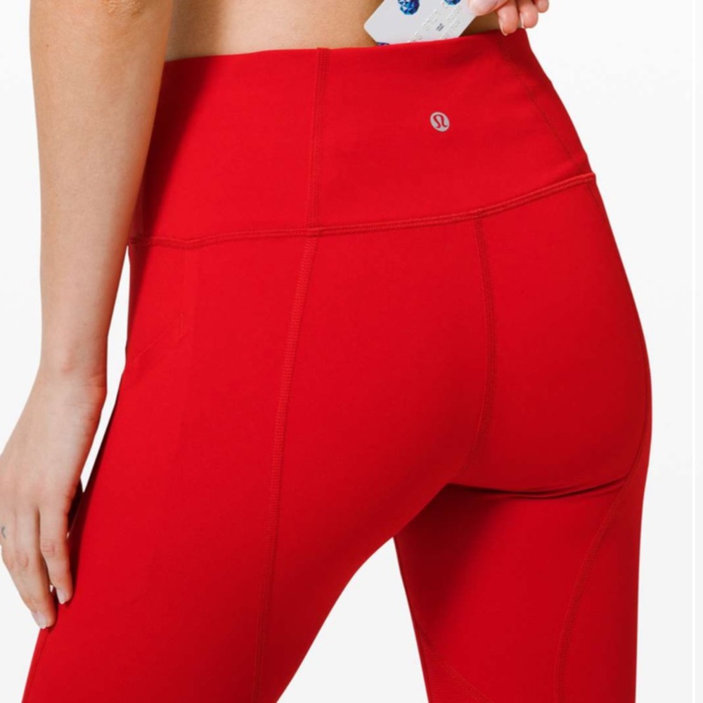 Lululemon pace rival mid-rise 22” dark red BNWOT